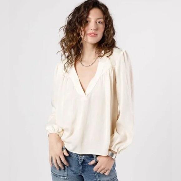 Band of The Free Cream Blouse - Picture 1 of 5